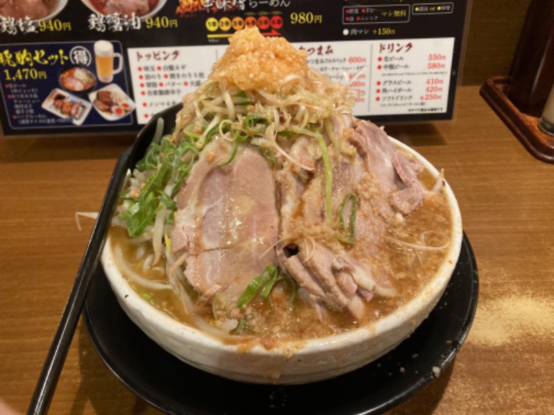 札幌　二郎系　ラーメン　20位 　自家焙煎らーめん とみの屋（白石区）